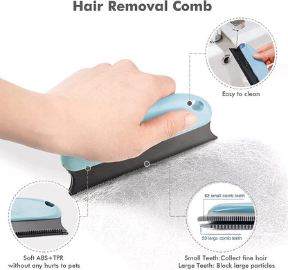 Self-Cleaning Slicker Brush for Cats and Dogs - Grooming Tool for Shedding Long or Short Hair