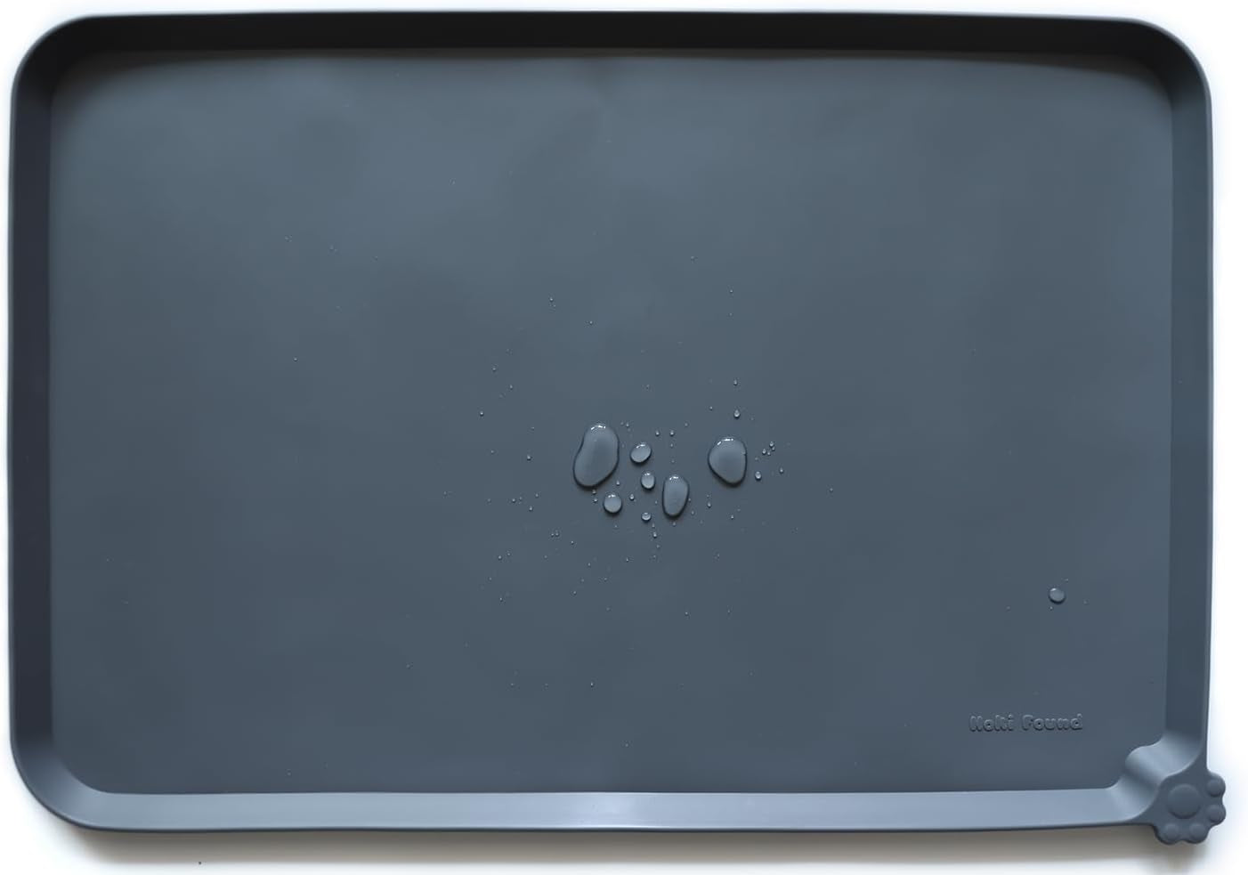 Large Non-Slip Silicone Pet Feeding Mats - Waterproof Dog and Cat Bowl Placemat - Ideal for Food and Water on Floors